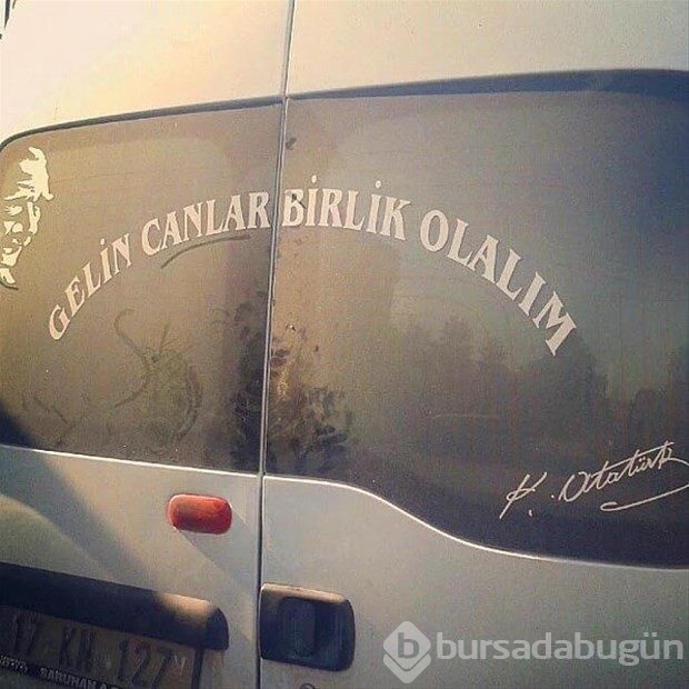 En komik araç yazıları