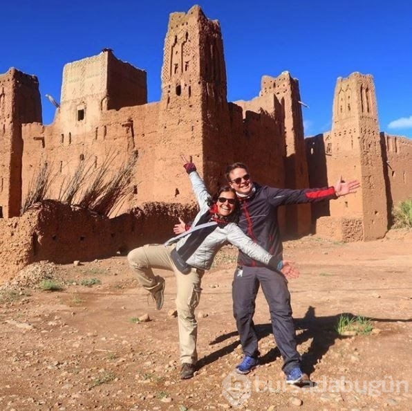 Gezgin çift Afrika'yı motosikletle dolaşıyor
