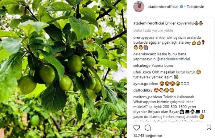 Ünlülerin Instagram paylaşımları (11.04.2018)
