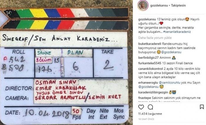 Ünlülerin Instagram paylaşımları (11.04.2018)
