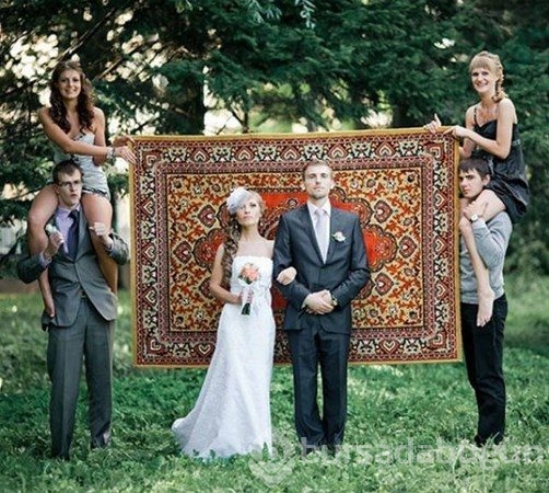 Rusya'dan tuhaf düğün fotoğrafları