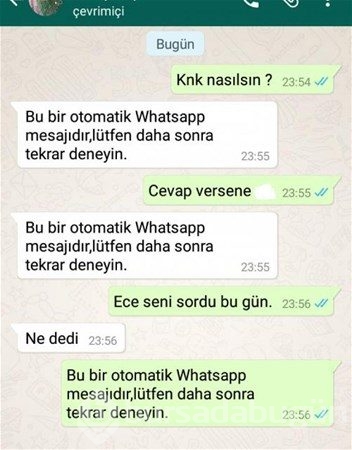 Efsane olmuş whatsapp diyalogları