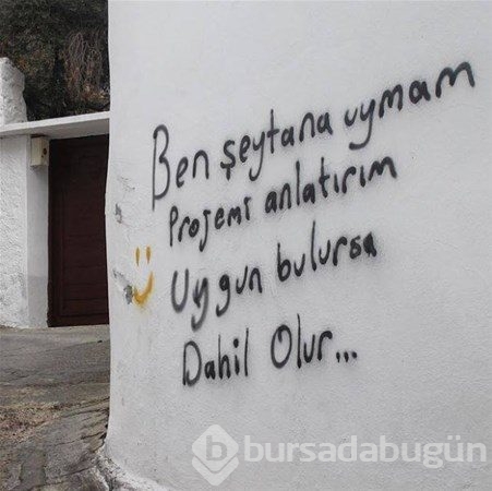 İlginç duvar yazıları