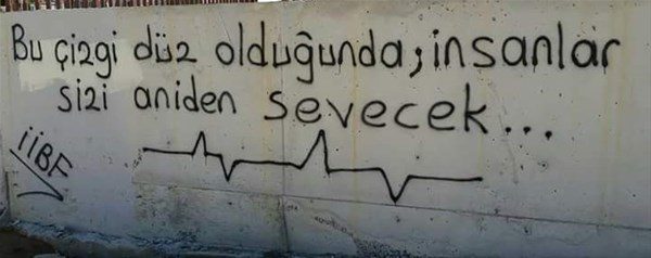 İlginç duvar yazıları