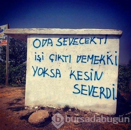 İlginç duvar yazıları