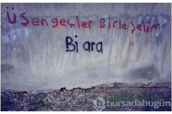 İlginç duvar yazıları