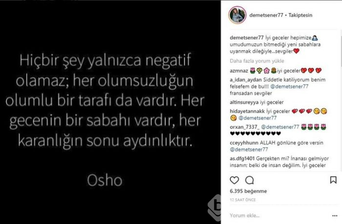 Ünlü isimlerin Instagram paylaşımları
