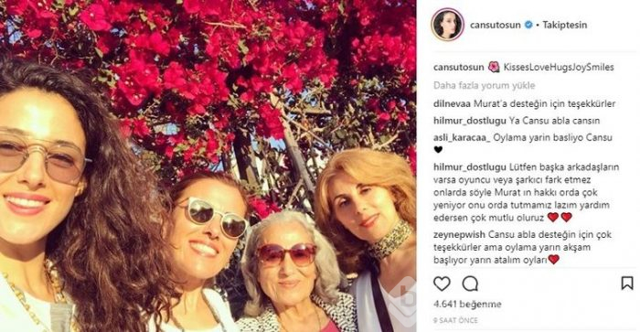 Ünlü isimlerin Instagram paylaşımları