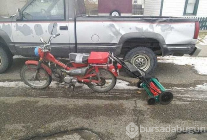 Motosikletle yük taşıyan insanların ilginç görüntüleri!
