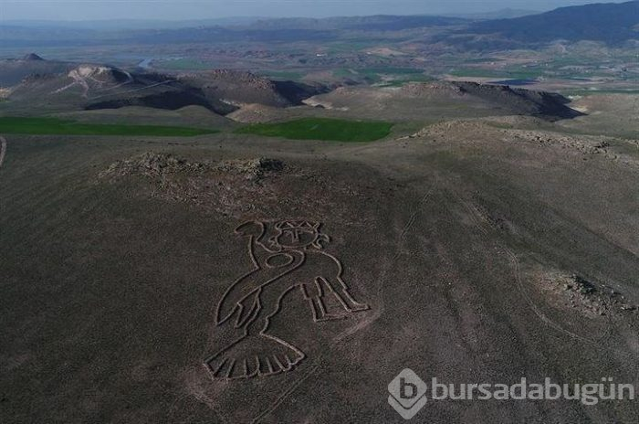 Yaptığı heykeltıraş uzaydan bile görülebiliyor
