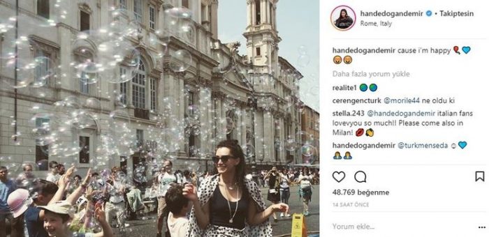 Ünlülerin Instagram paylaşımları (30.04.2018)