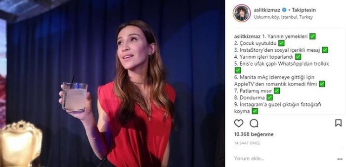 Ünlülerin Instagram paylaşımları (30.04.2018)
