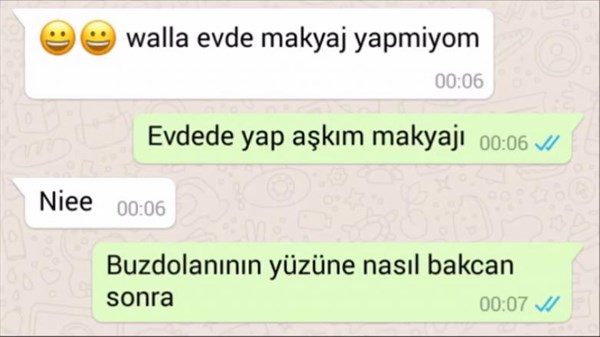 Efsane olmuş whatsapp diyalogları