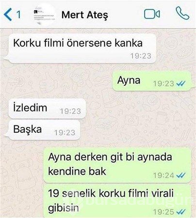 Efsane olmuş whatsapp diyalogları