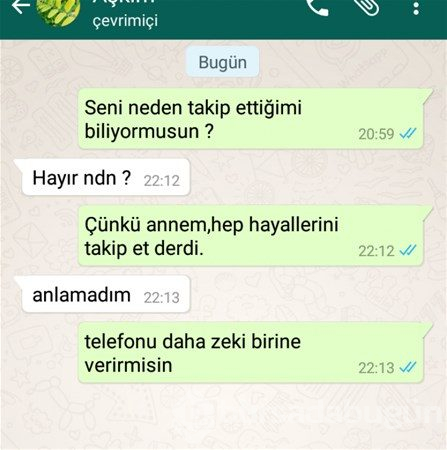 Efsane olmuş whatsapp diyalogları