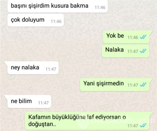 Efsane olmuş whatsapp diyalogları
