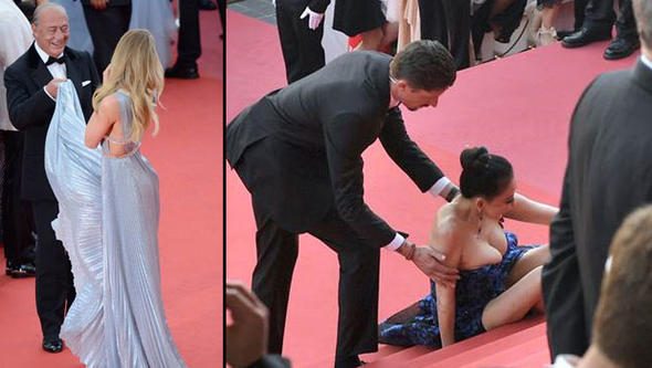 Talihsiz başlangıç: Cannes kırmızı halısında zor anlar
