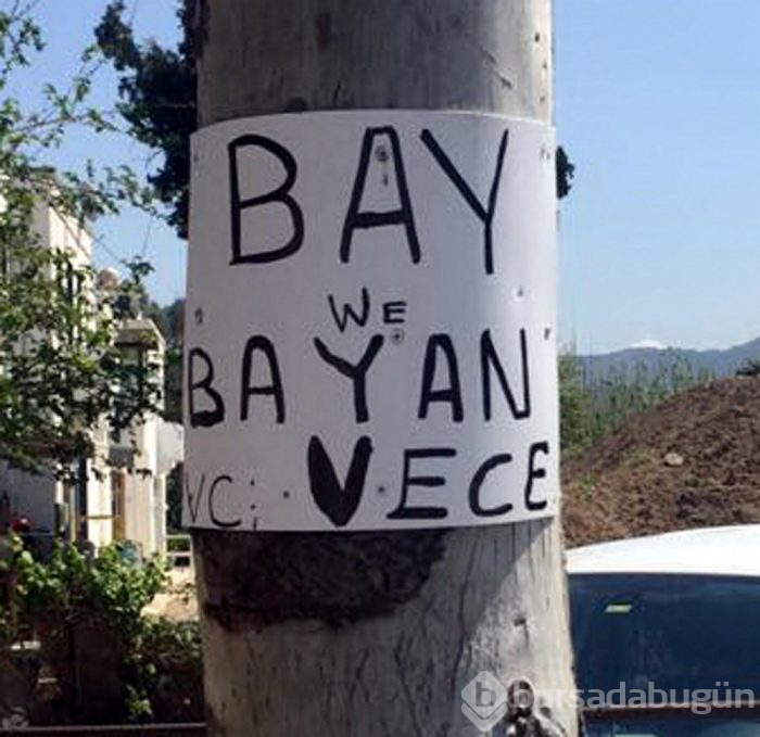 Pazarcı tezgahında gülümseten etiketler