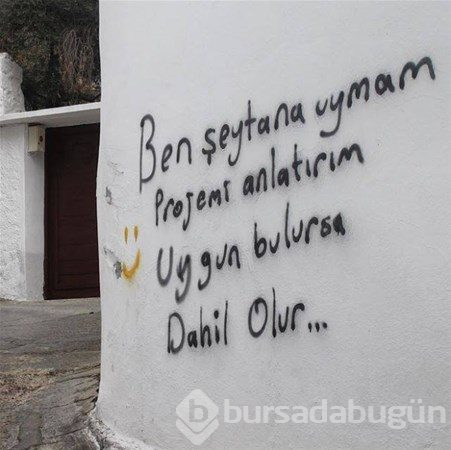 İlginç duvar yazıları