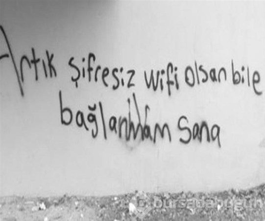 İlginç duvar yazıları