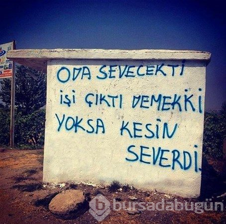 İlginç duvar yazıları