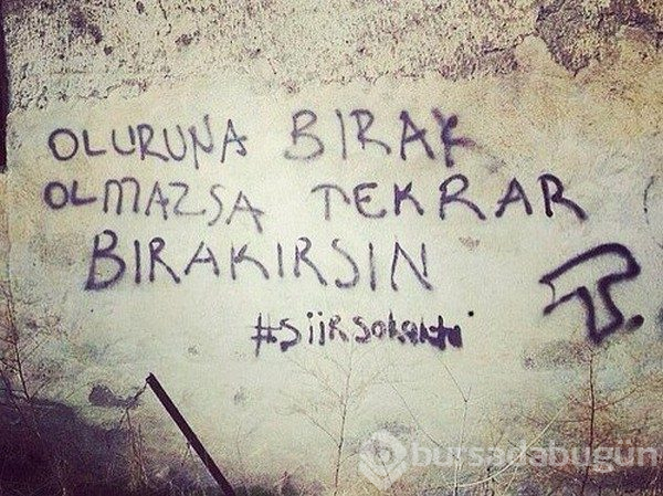 İlginç duvar yazıları