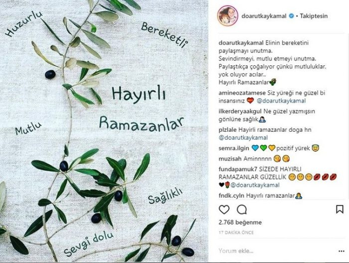 Ünlü isimlerin Instagram paylaşımları (16.05.2018)
