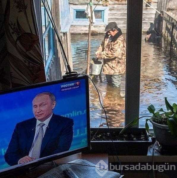 Rusların günlük hayatından akıl almaz kareler