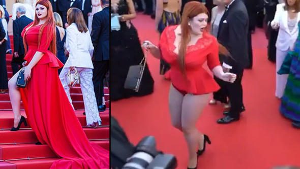 Etek uçup gitti