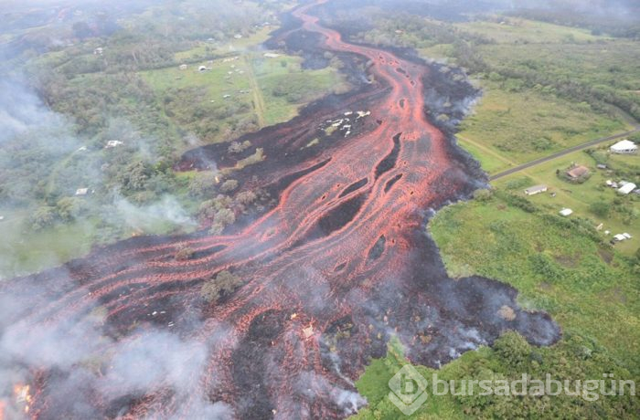 Hawaii'de lavlar santrale ulaştı