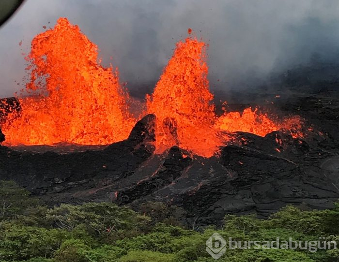 Hawaii'de lavlar santrale ulaştı