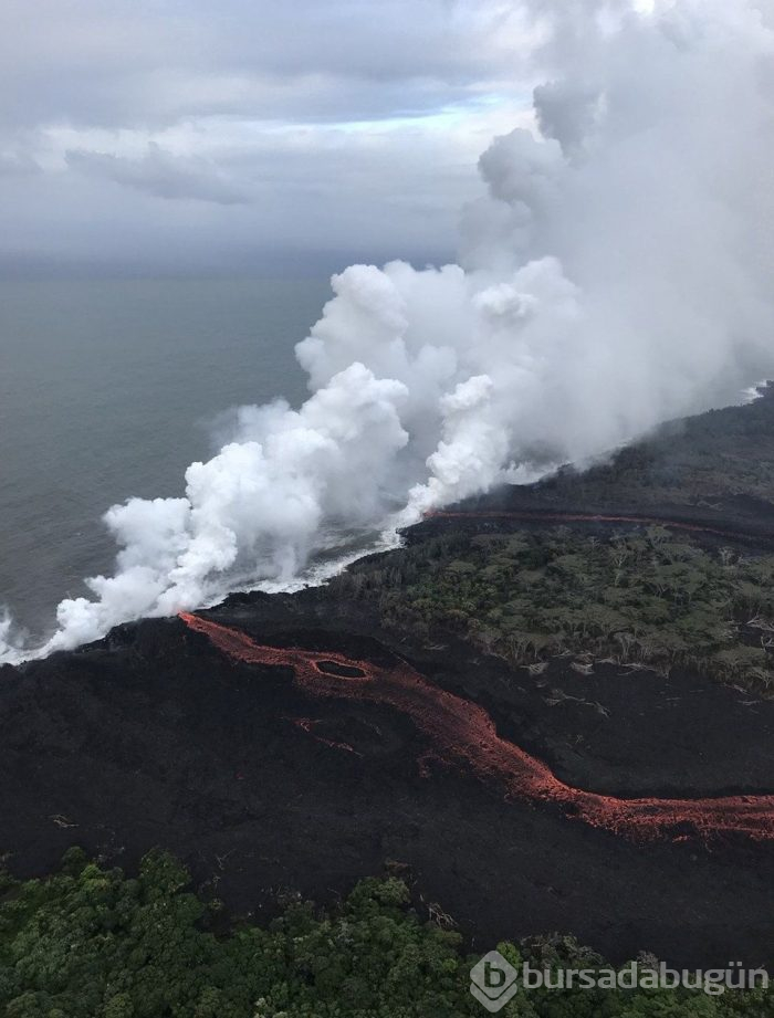 Hawaii'de lavlar santrale ulaştı