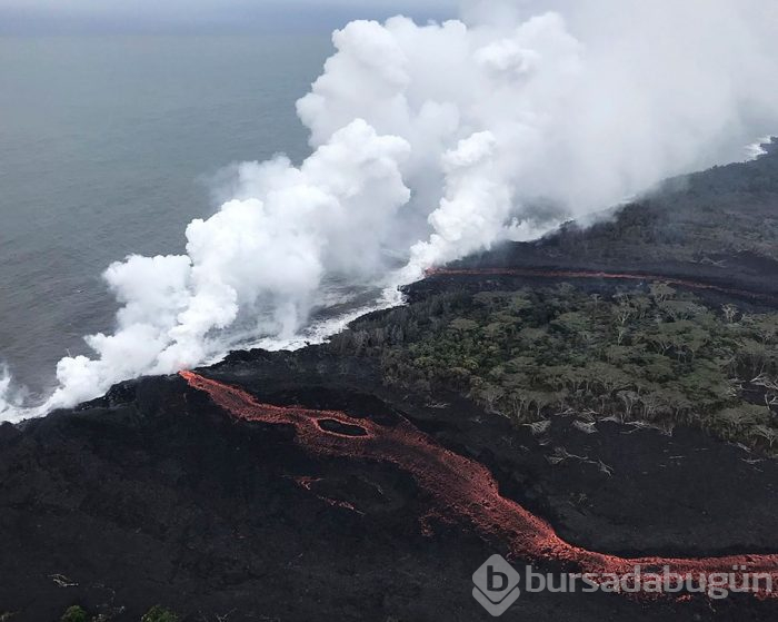 Hawaii'de lavlar santrale ulaştı