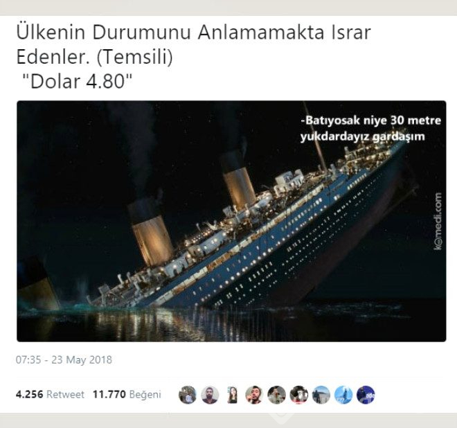 Doların çılgın yükselişi twitteri salladı