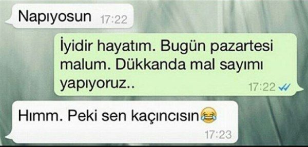 Efsane olmuş whatsapp diyalogları
