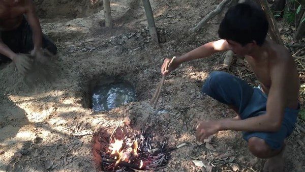 Kendi havuzlarını yaptılar