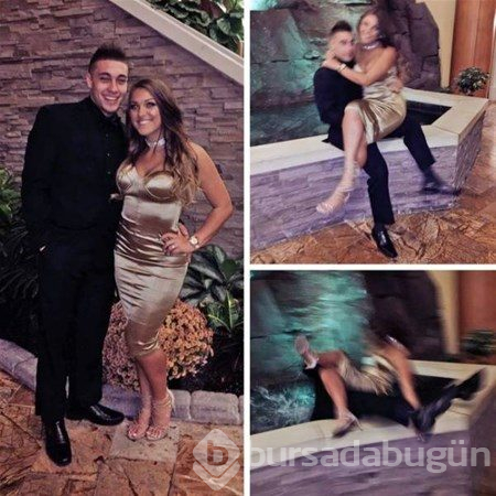 Her şey normaldi ne olduysa bir anda oldu genç çift kucak kucağa!