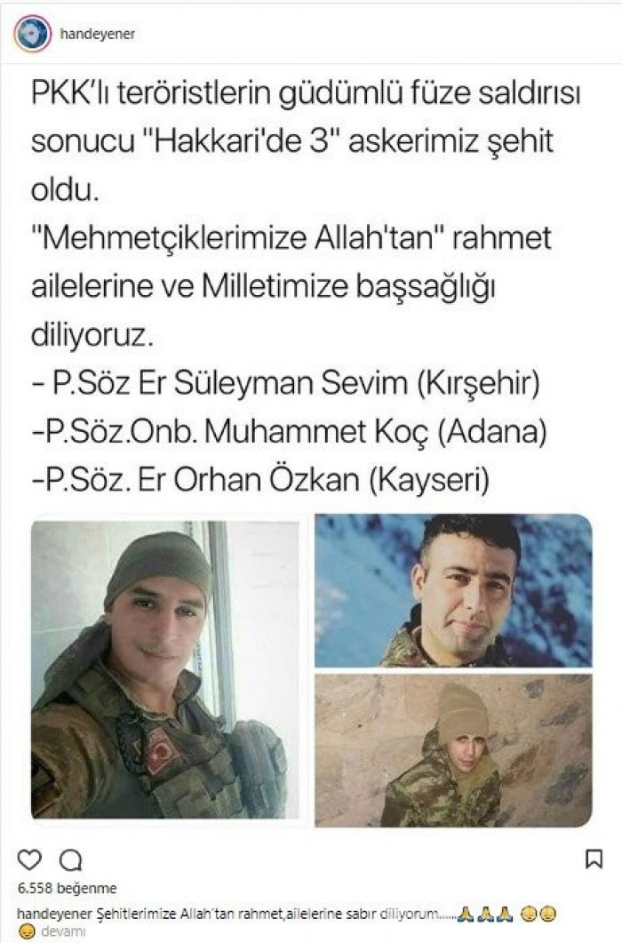 Ünlü isimlerin Instagram paylaşımları
