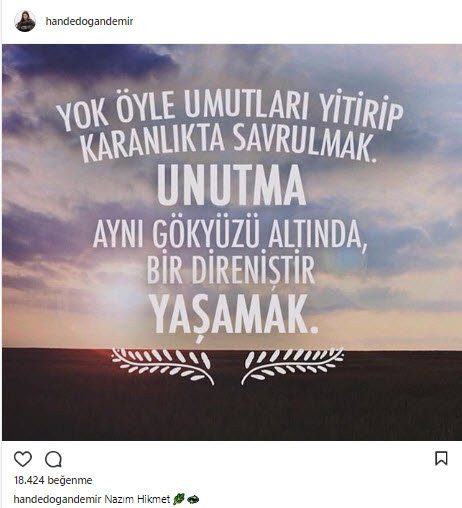 Ünlü isimlerin Instagram paylaşımları
