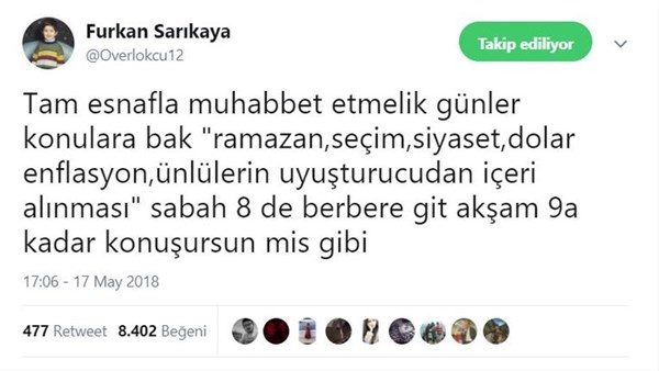 Efsane haline gelmiş komik tweetler