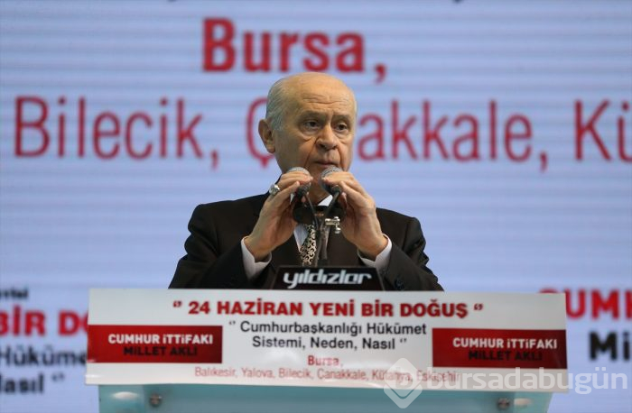 Devlet Bahçeli'den Bursa'da çok sert sözler: Saat ayarlı alçaklar 