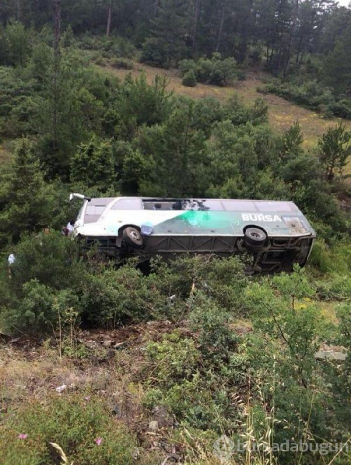 Bursa'da otobüs devrildi: Ölü ve yaralılar var