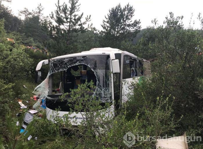 Bursa'da otobüs devrildi: Ölü ve yaralılar var