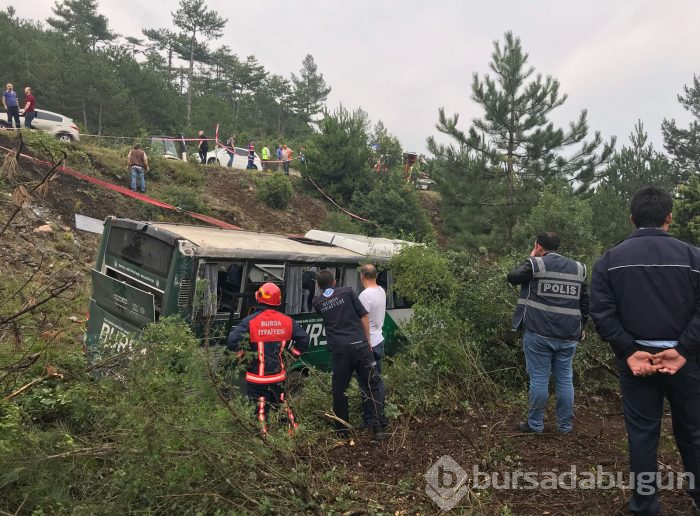 Bursa'da otobüs devrildi: Ölü ve yaralılar var