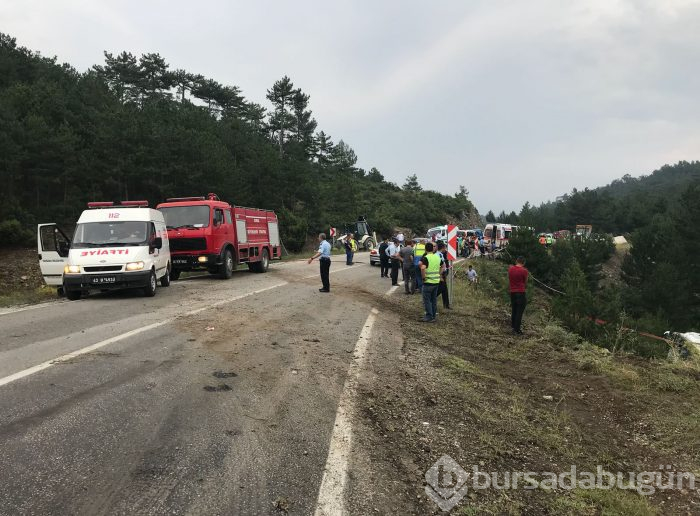 Bursa'da otobüs devrildi: Ölü ve yaralılar var