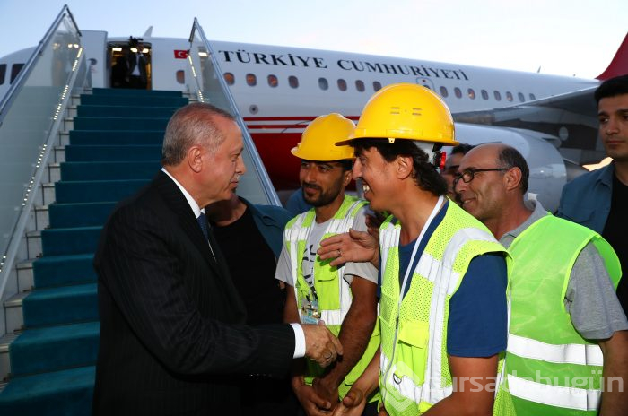Erdoğan, İstanbul Yeni Havalimanı'na ilk inişi yaptı