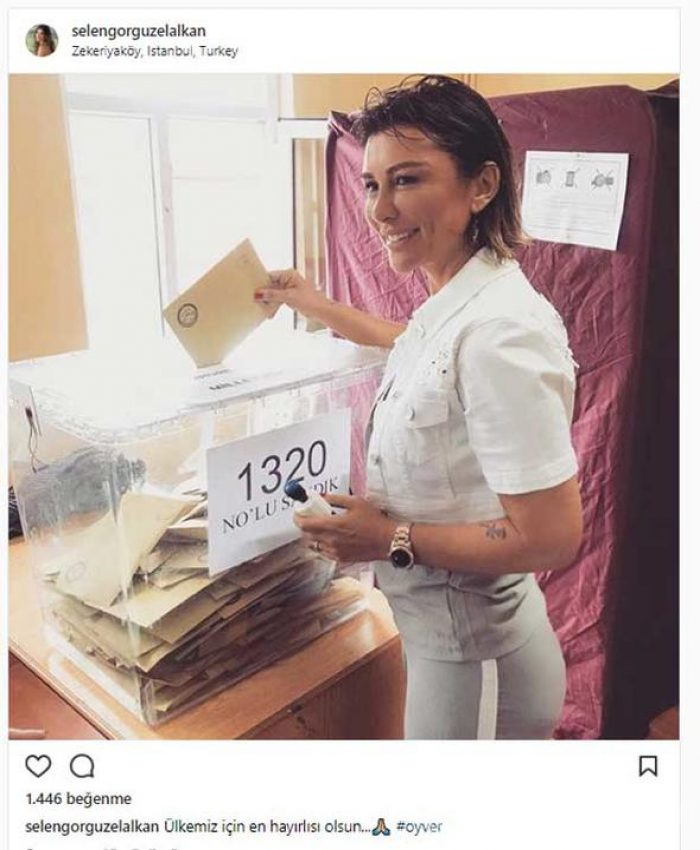 Ünlüler sandık başına gitti