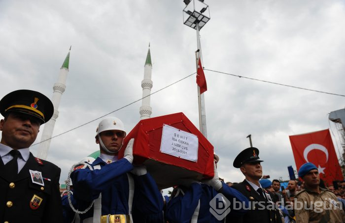 Bursalı Şehit Uzman Çavuş İsa Özkan son yolculuğuna uğurlandı