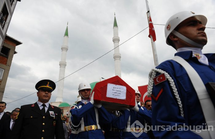 Bursalı Şehit Uzman Çavuş İsa Özkan son yolculuğuna uğurlandı