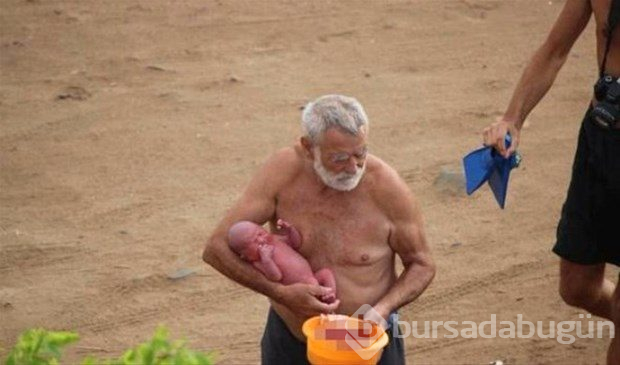 Rus turist denizde doğum yaptı! Görüntüler...